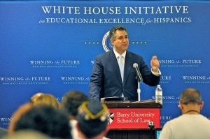 Francisco Sánchez, at a meeting of the White House Hispanic Policy Conference.